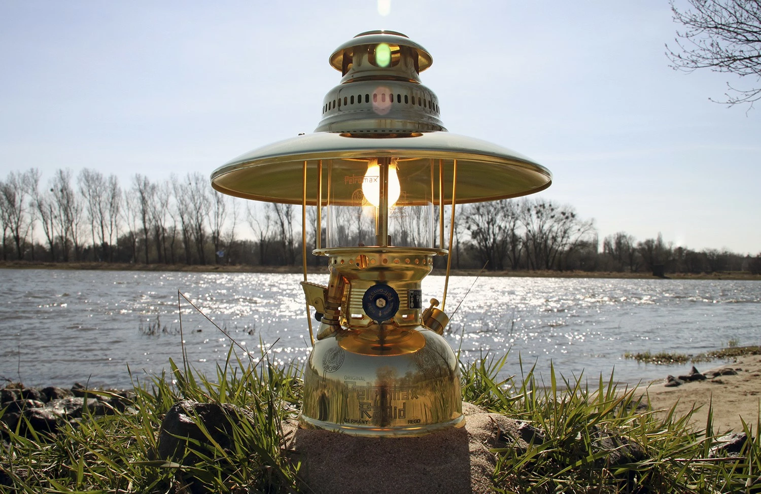 Petromax Petroleumlampe HK500/829 Messing 16 Petromax Petroleumlampe HK500/829 Messing – Bild 16